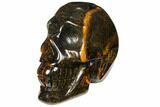 Polished Tiger's Eye Skull - Crystal Skull #111813-2